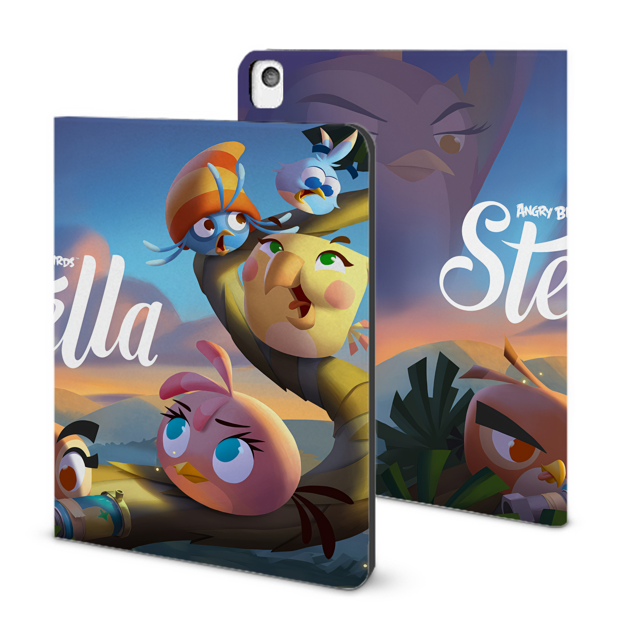 （画像用） Angry Birds アングリーバード IPadケース ペンホルダー付き ブックスタイルデザイン